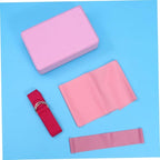 4pcs Yoga Tool Kit Yoga Brick Latex Pull Towel Stretch Band Resistance Ring for Stretching Home Gym