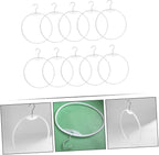 10pcs Round Briefs Hanger Rack for Closet Smooth Plastic Organizer for Swimwear Underwear and Scarves and Safe Design