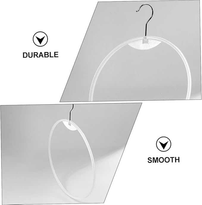 10pcs Round Briefs Hanger Rack for Closet Smooth Plastic Organizer for Swimwear Underwear and Scarves and Safe Design