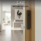 SURI Mezuzah for Door with Scroll – 9 Inch Modern Mezuzah Case with Non Kosher Scroll Included, Fits up to 8” Scroll, Easy Adhesive Installation, Gift Box Included