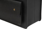 HofferRuffer Magazine Basket Holder, Foldable Magazine Rack, Document File Holder Organizer, File Folder, Newspaper Storage Bin Organizer for Home or Office (Black Magazine Basket)
