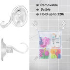 2 pack Suction Cup Wreath Hanger ，Large Clear Vacuum Heavy-Duty Reusable Wreath Hooks，use for Windows Tiles Glass Smooth Doors Mirrors to Hang Bags Coats Umbrellas kitchenware and Christmas Wreaths
