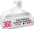 Utopia Home 360 Pack Kids Hangers - 11.5 Inch Plastic Baby Hangers for Closet - Childrens Hanger for Clothes & Infant Hanger for Closet - Ideal for Everyday Standard Use (White)