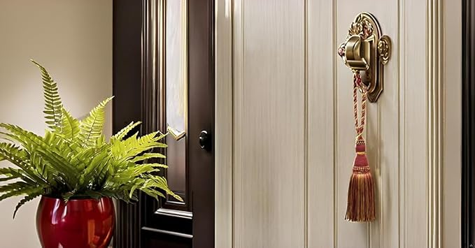 DÉCOPRO Beautiful Large 8" (20cm) Tassel (KTH8) Burgundy Gold Red Multicolor #1253 (Carmine Red Yellow Gold Dark Red) Individually Sold