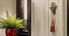 DÉCOPRO Beautiful Large 8" (20cm) Tassel (KTH8) Burgundy Gold Red Multicolor #1253 (Carmine Red Yellow Gold Dark Red) Individually Sold