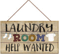 Laundry room Sign,6"x12" Retro laundry decor and accessories Sign Help Wanted Wall Art Plaque farmhouse Sign dog signs art plaques farmhouse pet lover (WD003)