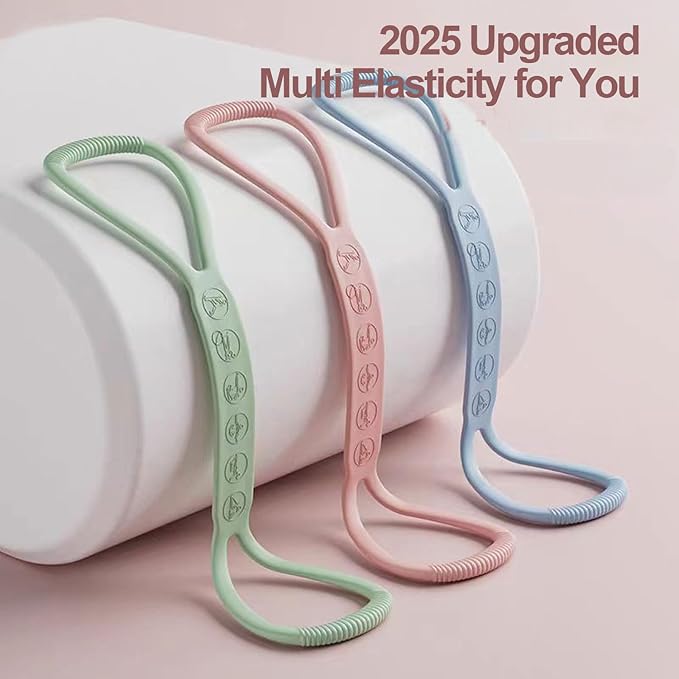 2025 Upgraded Figure 8 Resistance Band for Physical Therapy, Shoulder Back Arm Exercise Bands, 3 Resistance Levels for 15 25 35lb for Kids Adult Elderly