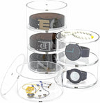 NIUBEE Belt Organizer, Acrylic 10 Layers Belt Case Storage Holder and Display for Accessories like Jewelry,Watch,Bracelets