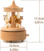 ROSIKING Classical Music Box Revolve Musical Boxes Christmas Birthday Valentine's Day Gifts for Lover, Boyfriend, Girlfriend, Husband, Wife Plays Hush Little Baby