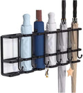 4/6 Compartment Umbrella Stand Wall Mounted Modern Metal Space Saving Umbrella Holder Rack Indoor Umbrella Organizer for Home