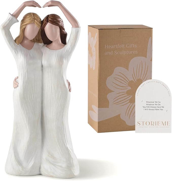 Storieme Gifts for Best Friends Women: Soul Sister Friendship Bestie Birthday Gift - Unique Present for Sisters from Sister Resin Figurines