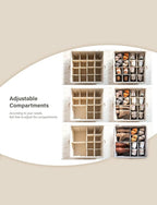 StorageWorks Shoe Organizer for Closet, Fits up to 24 Pairs, Shoe Cubby Storage Containers with Adjustable Dividers and Clear Cover, Grey