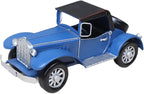 MagiDeal Metal Classic Cars Model Collectible Vehicles Tabletop Ornament Car Figurine Decorative for Tabletop Bookshelf Bar, Blue Argent