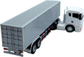 Container Truck Die Cast Metal Vehicle Model 20.5CM Miniature Collectible Ornament Home Office Decors Gift Detailed Miniature Truck Model