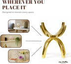 My Shelfie - Modern Crystal Display Stand (Real Brass - Small)