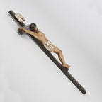 BC Catholic Crucifix Wall Cross, 10" H Jesus Christ Cross for Wall, Catholic art of Home Altar, Crucifijos Catolicos, Religious Gift for Dad, Handpainted Renaissance Sculpture by Buildclassic
