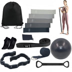 Pilates Equipment for Home Workouts, Better Portable Pilates Kit 13 in 1, Pilates Essentials Kits for Women with Pilates Ball, Yoga Socks, Yoga Strap, and Exercise Bands Kits