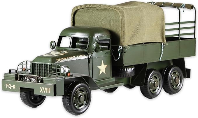 Metal Classic Truck Car Model - Retro Truck Model Vehicle Model Decorative Collectible for Home Office Decor