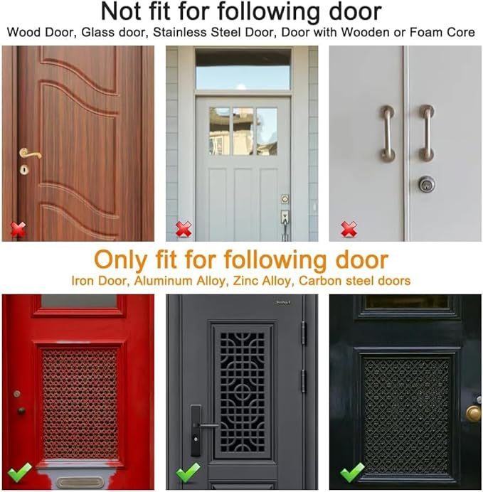 Linwnil 2 Pack Magnetic Wreath Hanger Wreath Holder Wreath Hanger Hook for Metal Front Door for Christmas Decorations