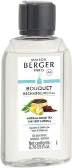 Maison Berger - Imperial Green Tea - Air Freshener - Fragrance Refill for Reed Sticks and Ceramic Diffuser - 6.76 Fluid Ounces - 200 Milliliters