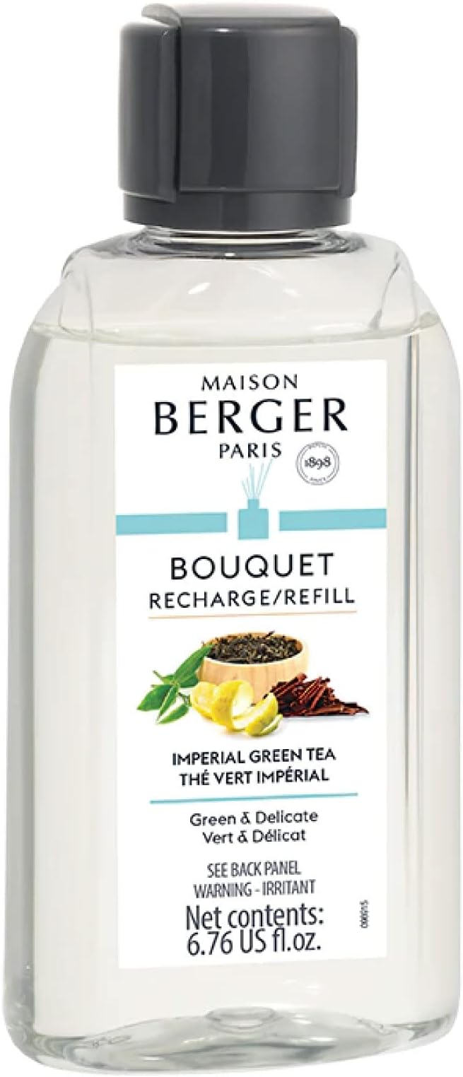 Maison Berger - Imperial Green Tea - Air Freshener - Fragrance Refill for Reed Sticks and Ceramic Diffuser - 6.76 Fluid Ounces - 200 Milliliters