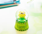 Sanrio Keroppi Mini Light-Up Adult Snow Globe with Swirling Glitter Display | 3 Inches Tall