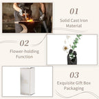 Sziqiqi 6th Anniversary Wedding Gift: Iron Gifts for 6th Anniversary for Couple - Romantic Couple Statue Metal Love Sculpture Black Abstract Figurines for Home Decor Women Her Wife Girlfriend Him Men