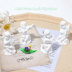 Tiny 2.16" Long Snail Figurine - Miniature Hand Blown Glass Snail Insect Colorful Crystal Animals Statue Decorative Collectible Figurines Décor Gifts