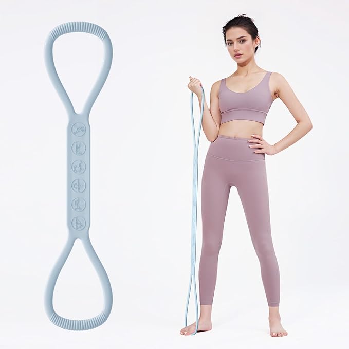 2025 Upgraded Figure 8 Resistance Band for Physical Therapy, Shoulder Back Arm Exercise Bands, 3 Resistance Levels for 15 25 35lb for Kids Adult Elderly