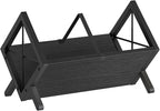 YATINEY Vinyl Record Holder, Record Storage Rack Holds 80-100 LP，Wooden and Metal Record Organizer, Quick Assembly Magazine Holder Vinyl Record Display Stand for CDs, Magazine, Albums, Black CJ06BB
