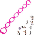 7 Ring Stretch Resistance Exercise Band, Miracle Miles Band, Yoga Stretching, Arm, Shoulders Foot, Leg Fitness Home Gym Physical Therapy Band