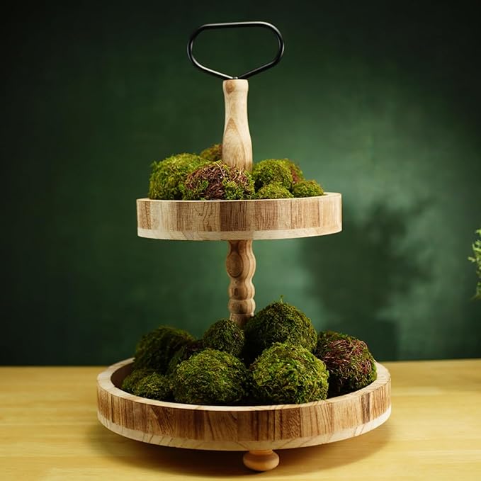Decorative Moss Balls Set - 18pcs Fake Moss Balls for Bowl Fillers, Centerpiece Decor, Home Decor, Vase Fillers, Wedding Decor, Table Arrangements, Coffee Accents, DIY Crafts (Mix-Set of 18)