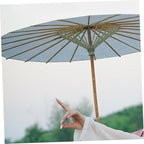 Cabilock Oil Paper Umbrella Frame Hand-Made Umbrella Bracket Stage Stands Chic Decorative