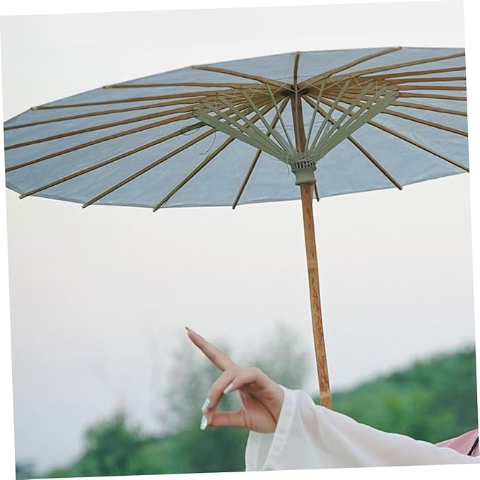 Cabilock Oil Paper Umbrella Frame Hand-Made Umbrella Bracket Stage Stands Chic Decorative