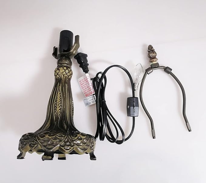 HUIMEIJU HMJ8033 Metal Base with Diameter 8 inch Table lamp Glass lampshade