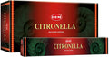 HEM Citronella Jumbo Incense Sticks – 16 Inch Long | Set of 6 Hexagon Boxes (10 Sticks Each, 60 Total) | Fresh Citrus Aroma for Outdoor Use, Relaxing Home Fragrance