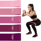 Resistance Loop Exercise Bands for Home Fitness, Yoga Pilates, Stretching, Strength Training, and Physical Therapy - Elastic Bands Set Workout Bands for Women&Men (5pcs Set)