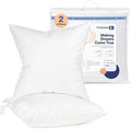 Continental Bedding | Down Alternative Throw Pillow Insert | 100% Cotton 250TC Shell | Medium Loft Decorative Cushion | 20x20 | 2 Pack