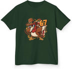 Dabbing Turkey 67 Funny Thanksgiving Pilgrim Kids Boys Girls Cool Swag Retro Fall Football Feast