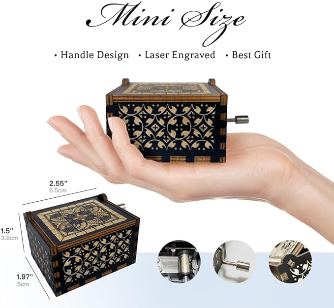 Christian Gifts for Women Men, Antique Engraved Scripture Music Boxes, Spiritual Gifts for Women, Prayer Music Box, Bible Gifts for Women, Baptism Gifts, Catholic Gifts on Birthday Christmas