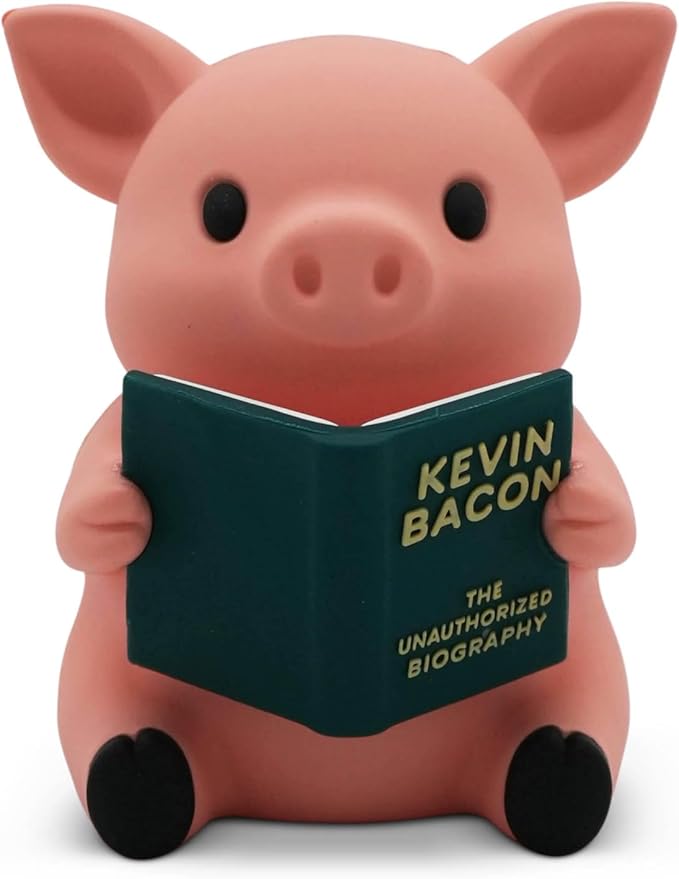 Little Readers – Cute Figurines for Bookshelves, Desks, Terrariums & Home Decor – Book-Loving Animal Statue – Pig