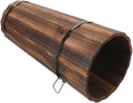 MAGICLULU Handmade Carbonized Wood Stand Modern Umbrella Stand Storage Tube for Umbrellas Walking Sticks and Decorative Fans Indoor Outdoor
