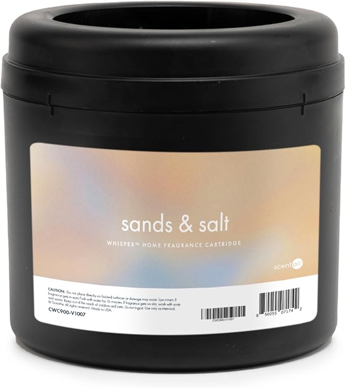 ScentAir Whisper Home Monthly Plug-in Refill, Fragrance Cartridge for Home and Office, Amazon Exclusive, Sands & Salt