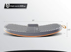 FEZIBO Standing Desk Mat with Anti Fatigue Bar, Wooden Wobble Balance Board with Ergonomic Design Comfort Floor Mat