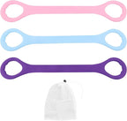Figure 8 Fitness Resistance Band, 3pcs Arm Back Shoulder Exercise Bands Training Elastic Ropes for Working Out, Exercise Equipment for Physical Therapy,Yoga,Pilates, Stretching