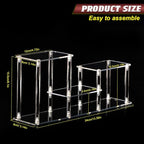Clear Action Figures Display Risers Stand Shelf, Acrylic Perfumes Stands 3 Tier Display for Collectibles Pop Figurine,Cupcake Stand Perfume Organizer