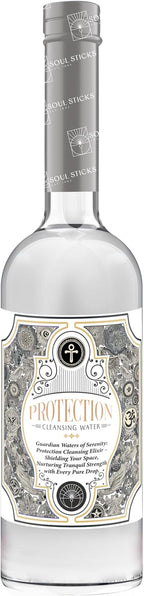 SOUL STICKS Cleansing Water 7.5 oz. Bottle for Rituals, Clearing Negative Energy and Purifying Home Spiritual Florida Water (Protection)