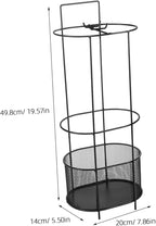 Hemobllo Metal Umbrella Stand Water Drip Tray Freestanding Holder for Entryway Compact Design for Easy Assembly Umbrella Storage Rack
