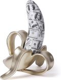 Banana Statue Abstract Sculpture Decor Modern Gift Table Centerpiece Figurine for Home Room Office Polyresin 13.4 Inch