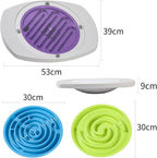 Balance Board Maze, 20 Inch Maze Balance Plate, Anti Slip Balance Board with 3 Replacement Maze Disks, Maximum Load of 165 Pounds